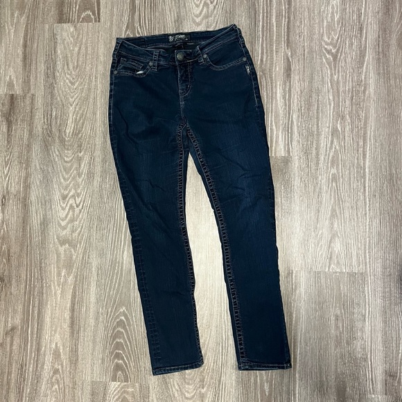 Silver High Waist Suki Slinny Jeans - Picture 2 of 6